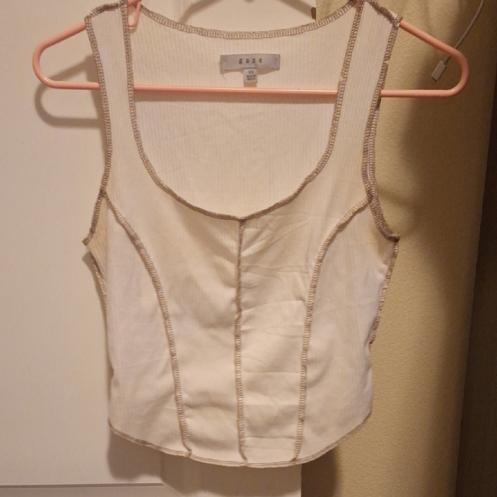 Cream Tank Top
